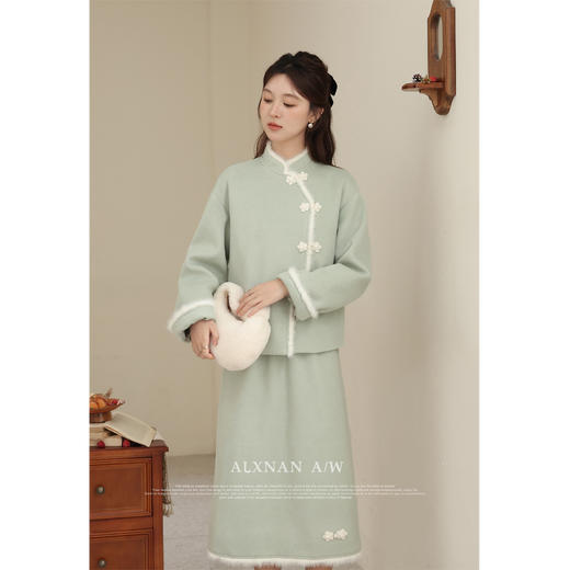 【6折秒杀】鹿向南《明月清梦》气质甜美国风设计感半身裙 商品图2