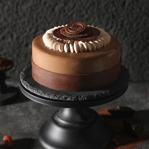 【五粮酒巧克力蛋糕】微醺酒心慕斯 双层黑巧白巧  蜜桃家法式生日蛋糕 商品图2