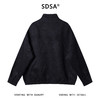 252753SDSA男士秋冬新款痞帅男装复古褶皱拉链立领夹克外套宽松时尚上衣 商品缩略图5