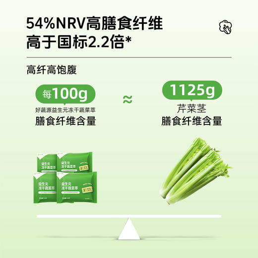 【开袋即食】好蔬源 益生元冻干蔬菜萃 2.5g*10块/盒 卡滋酥脆轻享营养美味 商品图2