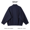 258125SDSA男士秋冬新款痞帅男装港风复古拉链翻领廓形夹克纯色百搭外套 商品缩略图5