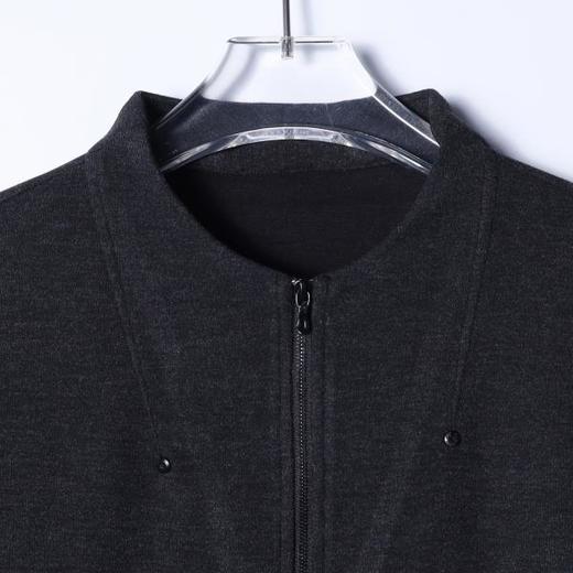 SDSA男士秋冬新款痞帅男装简约铆钉半拉链立领卫衣百搭时尚上衣 商品图2