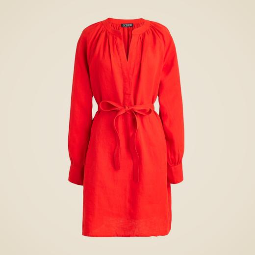 好折！Jcrew亚麻气质长袖连衣裙 只要￥299直邮到手 商品图6