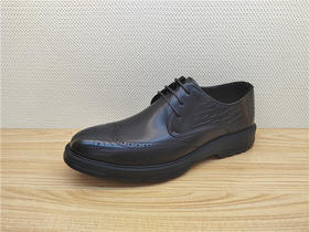 豪行秋冬新款12357612真皮鹿皮商务休闲男鞋单鞋皮鞋