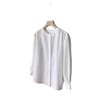 【换季清仓 无退换】这面料太有质感了~精致简约复古小圆领7分袖纯色通勤休闲衬衫上衣 商品缩略图4