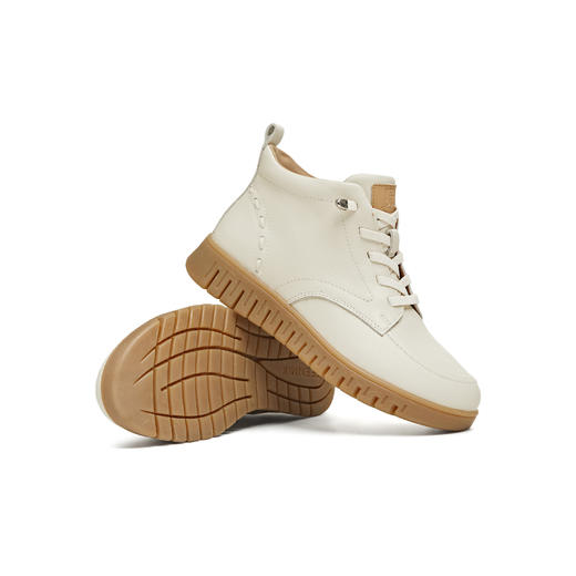 【云粉节】BF楼天美意厚底高帮休闲鞋马丁靴女加绒休闲皮短靴2025冬新款CMA43DD5吊牌价1159活动价599 商品图1