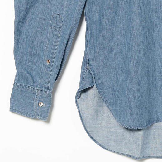 STUDIO NICHOLSON X BEAMS PLUS 联名款男女宽松廓形牛仔长袖衬衫 商品图3