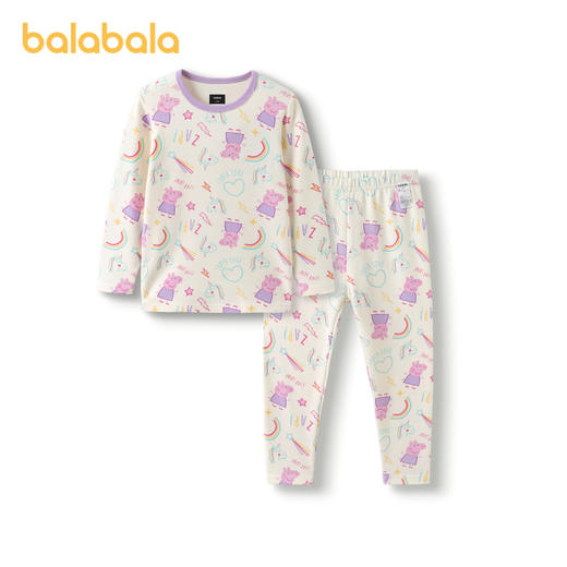巴拉巴拉女童秋衣秋裤套装秋冬儿童保暖内衣打底睡衣亲肤舒适可爱 商品图4