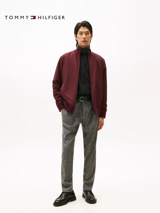 TOMMY 针织衫(AB面穿)男  MW40195-BDS 黑色/深红色. 商品图2