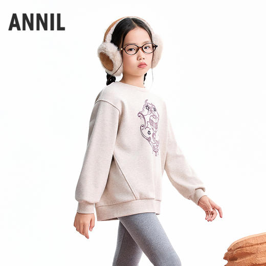 【实体店同款】女童长袖卫衣冬季新款安奈儿童装AG541373 商品图1