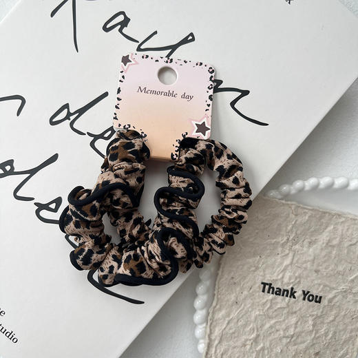 豹纹小布圈对装皮筋纪念日百货门店同款164701006 商品图1