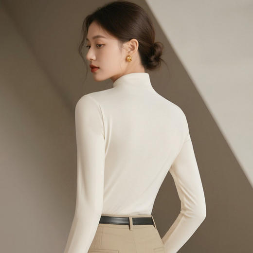 燕归春庭 打底上衣(VIP)【燕窝蛋白润肤香氛打底衫】秋冬高级感内搭半高领保暖上衣可外穿 商品图8