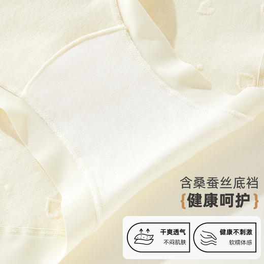 ALDOLA/雅黛俪内裤女小清新女生三角裤桑蚕丝裆性感蕾丝大码短裤 商品图5