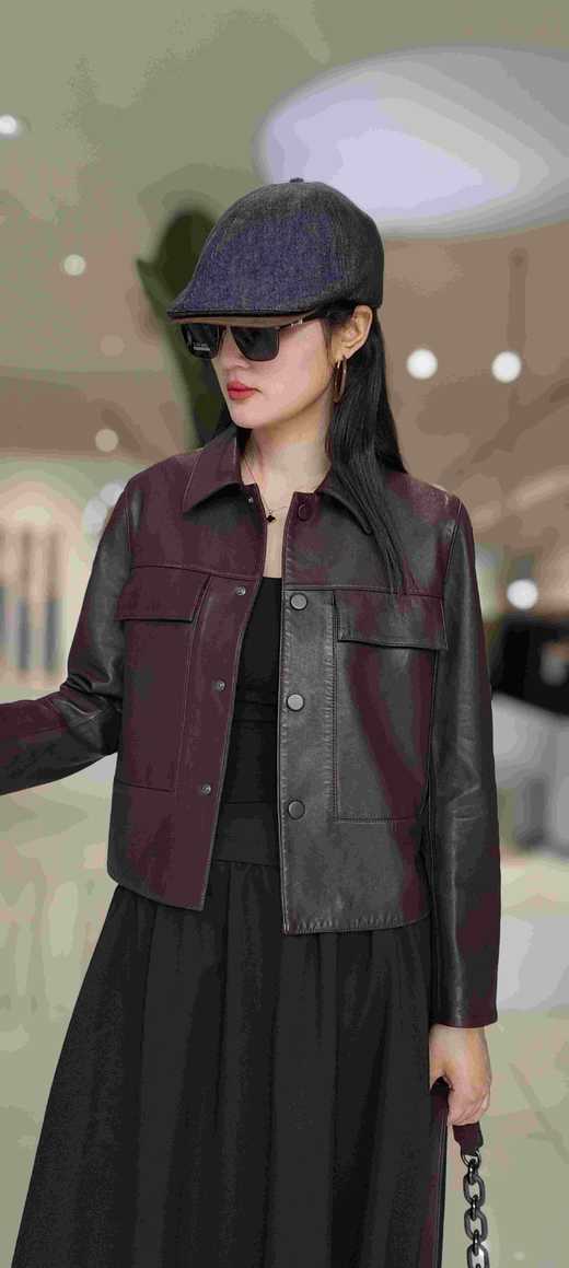 586285短款双盖绵羊皮外套 商品图7