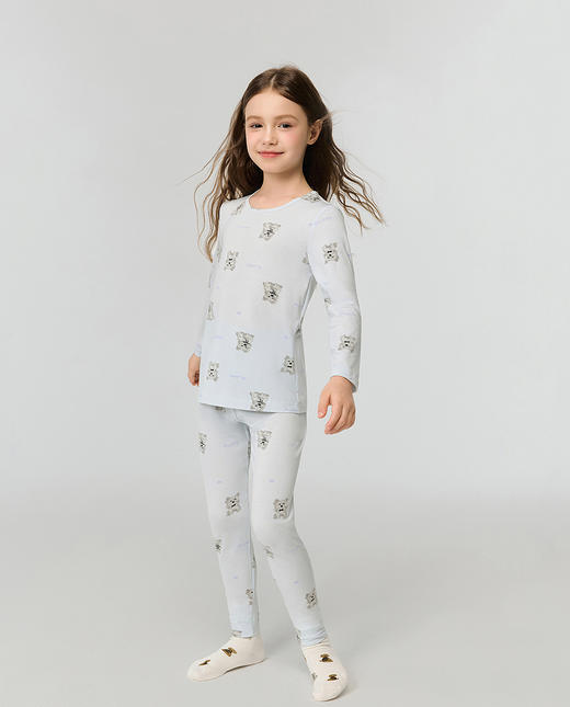 5楼爱慕儿童奶皮爱心雪纳瑞暖衣套头上衣AK172J771 商品图3