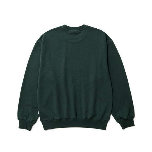 U17 环形7号印花圆领卫衣 墨绿色 商品图1