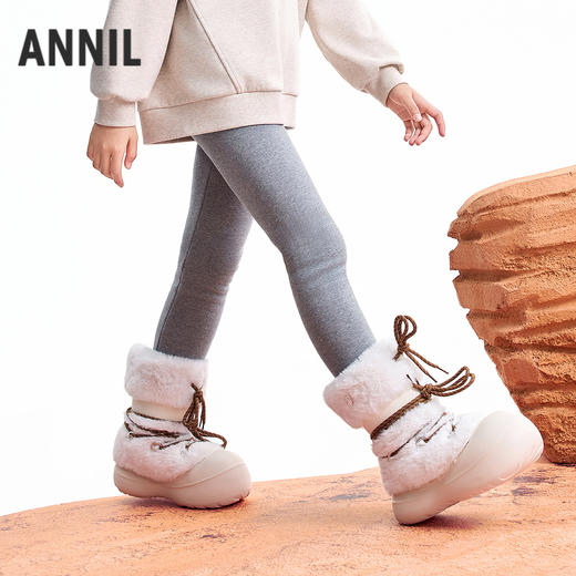 【实体店同款】女童全腰针织打底裤冬季新款安奈儿童装AG546057 商品图1