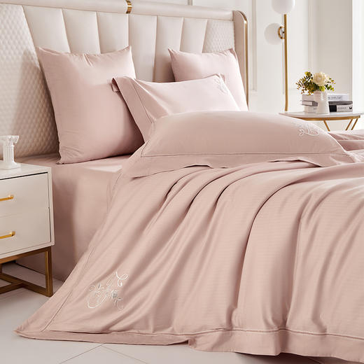 多喜爱 全棉提花四件套 如玉/成竹/缪丽/缪斯/瑞芙丽hl【高密全棉】【提花工艺】【国风刺绣】流苏挂饰 轻奢礼盒 商品图13