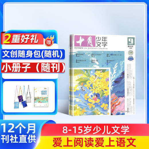 包邮 十月少年文学杂志 全年刊 全年12期 少儿阅读 文学文摘书籍 儿童文学书 商品图0