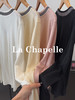 专柜实拍【绵羊毛/高质感】拉夏贝尔/La Chapelle设计感抽绳系带针织衫女秋季新款撞色V领长袖上衣 商品缩略图2