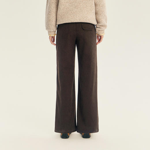 笛莎Deesha青少年女童裤子2025冬季女童加绒休闲直筒裤 商品图4