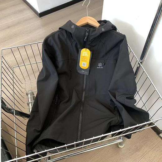 高品质！凯L石M8 连帽软壳冲锋衣 户外防泼水薄绒男款登山服! 商品图12