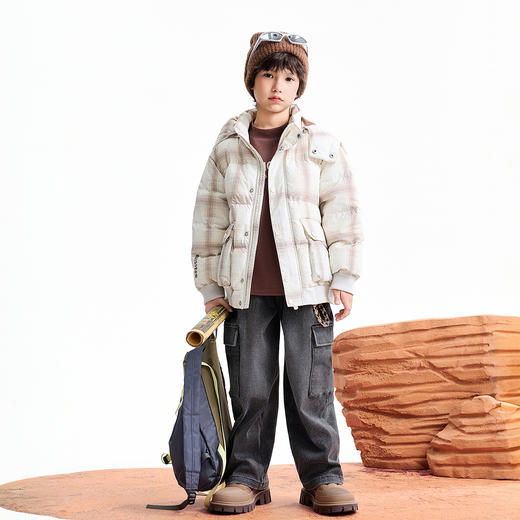 【实体店同款】男童全腰牛仔长裤冬季新款安奈儿童装AB546042 商品图5