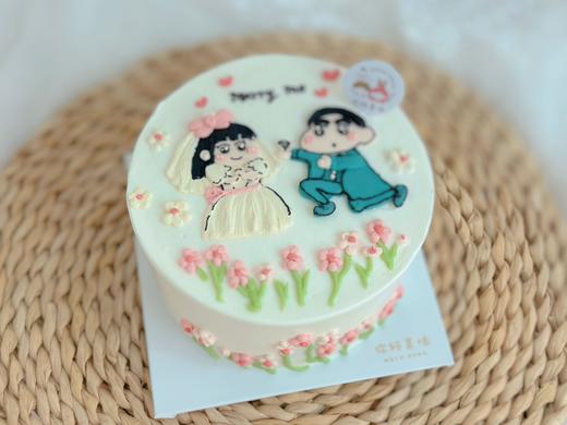 蜡笔小新求婚主题蛋糕（提前24小时预定） 商品图0