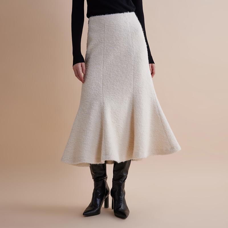 (田依桐同款)【JASON WU】新款羊毛混纺短夹克半裙女