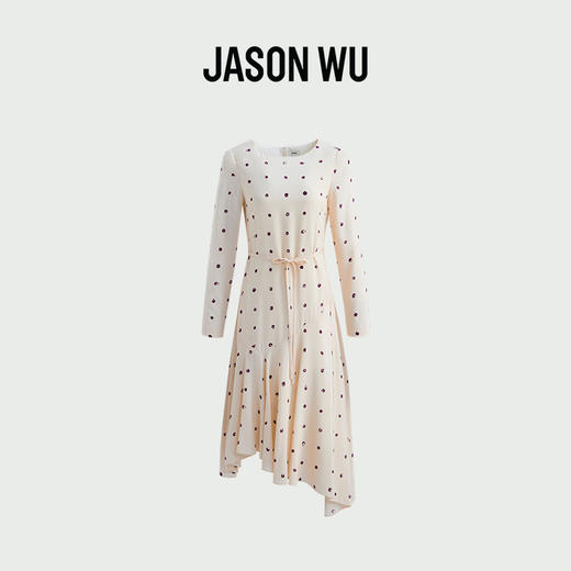 【JASON WU】夏季新款100%桑蚕丝不对称裙摆裙子长裙连衣裙 商品图4