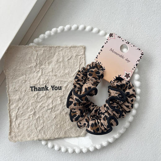 豹纹小布圈对装皮筋纪念日百货门店同款164701006 商品图3
