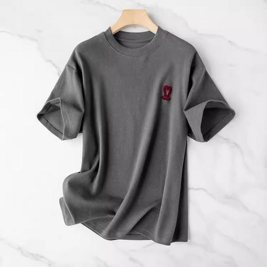 【断码清仓 无退换】给肌肤做spa！软糯长绒棉~兔子牙刷绣圆领宽松版纯棉短袖T恤女春！ 商品图3