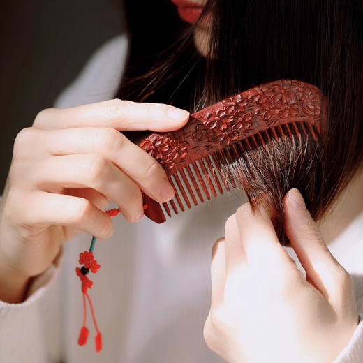 【青山特惠】 小叶紫檀【丁香】木梳.发梳.礼盒装 s18 商品图0