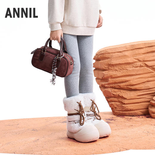 【实体店同款】女童全腰针织打底裤冬季新款安奈儿童装AG546057 商品图0