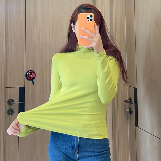 【 79元2件】轻梵羊绒蛋白精华羊打底｜发热免烫显瘦，长袖女款打底衫 商品图4