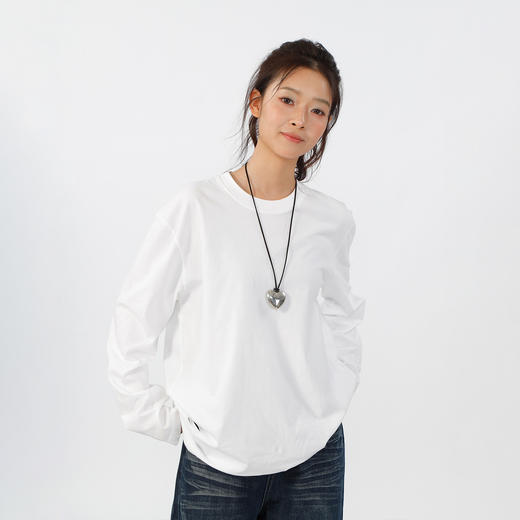 圆领舒适宽松破洞T恤-纪念日百货门店同款165144598 商品图0