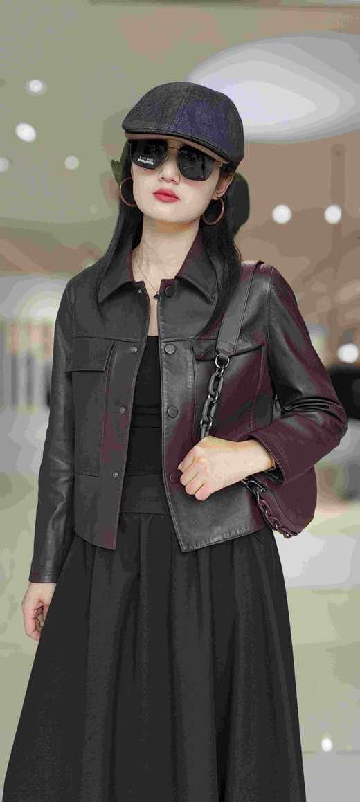 586285短款双盖绵羊皮外套 商品图6