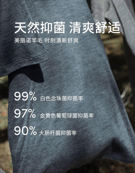 小众ice男士美利奴羊毛速干长袖T恤092805 商品图6