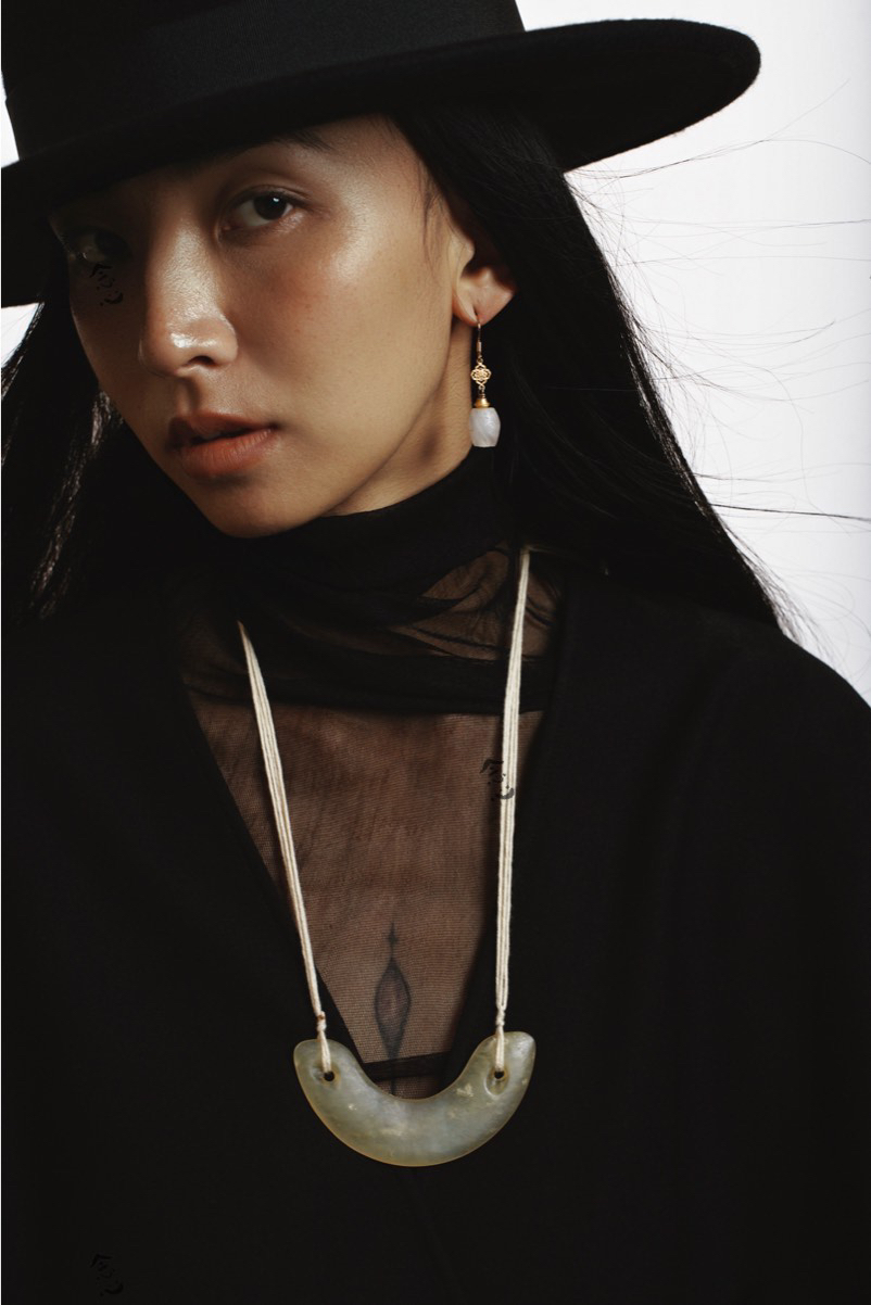 老玉璜老珍珠项链