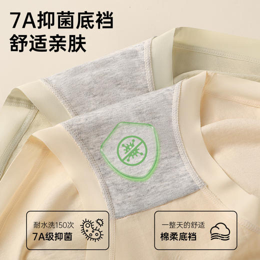 云梦星语 3条装(VIP)【高腰收腹 10A抑菌纯棉裆】3条透气无痕收小肚子女士内裤 商品图3