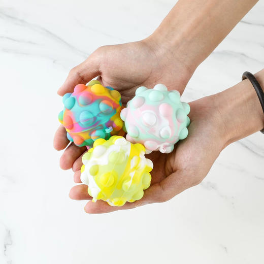 彩绘凹凸月石高弹球 商品图0