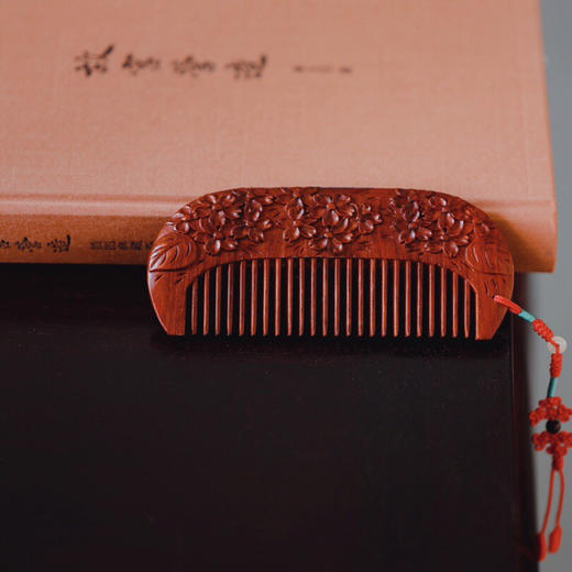 【青山特惠】 小叶紫檀【丁香】木梳.发梳.礼盒装 s18 商品图8