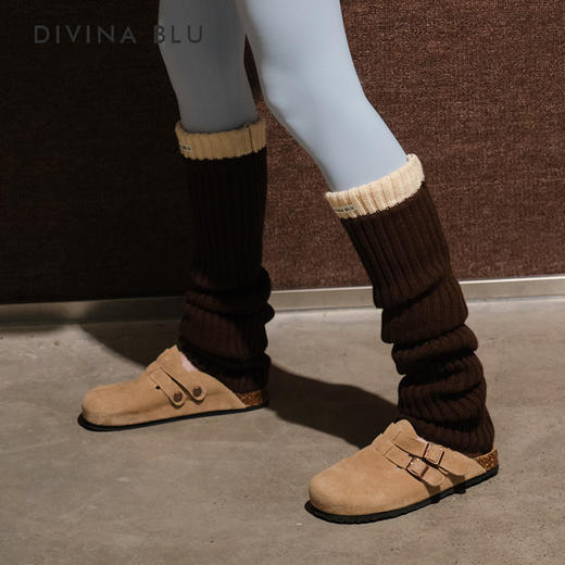 DIVINA BLU 迪唯纳时尚拼色堆堆袜套02（售后说明：收货15天内支持调换货） 商品图4