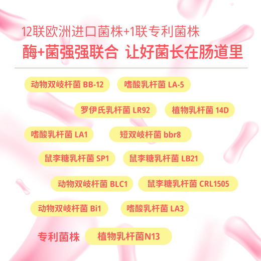 ⁵店庆活动【消化酶平替小彩条益生菌】美国进口果蔬酵素+13联益生菌+益生元 1条200亿  YY05-QTT-PGS 商品图4