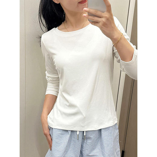 秋季纯色基础款圆领长袖打底衫纪念日百货165894719 商品图2
