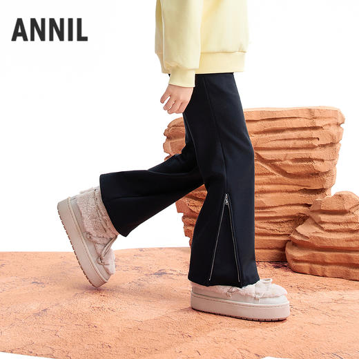 【实体店同款】女童全腰针织长裤冬季新款安奈儿童装AG546062 商品图0