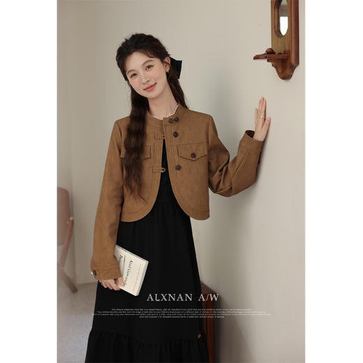 鹿向南「美拉德」吊带裙女2025新款秋冬穿搭显瘦LXN31599 商品图1