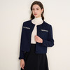 EITIE爱特爱优雅通勤小香风气质圆领深蓝色短外套2025秋冬新款D2503901 商品缩略图2