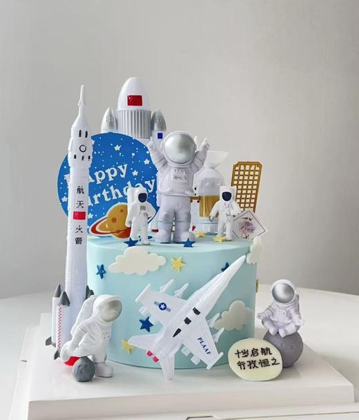 航空宇航员-生日蛋糕 商品图0