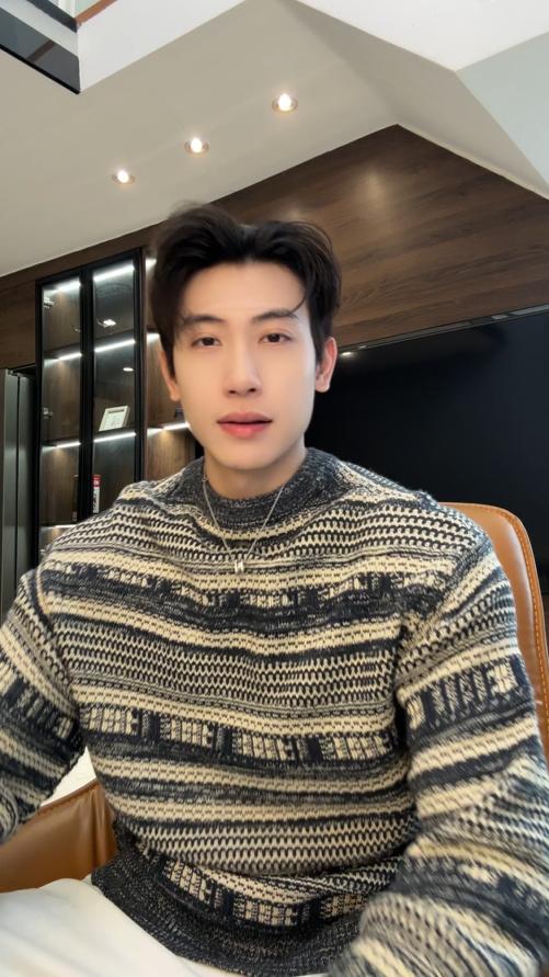 257132SDSA男士秋冬新款痞帅男装韩版撞色条纹圆领针织衫时尚慵懒风毛衣 商品图0